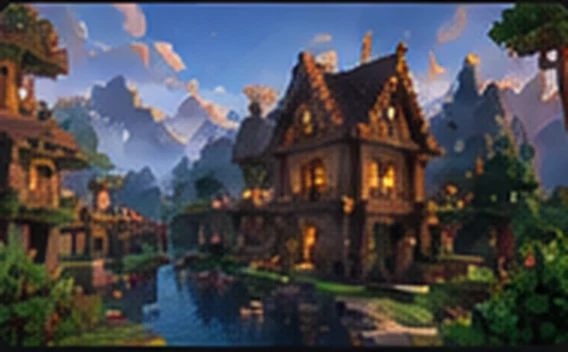 Minecraftowa osada i budowle